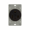 Eaton Cooper Wiring Power Device Receptacle 50A, 250V Black (250V, Black)