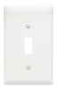 Pass & Seymour Toggle Switch Openings, One Gang, White (One Gang, White)