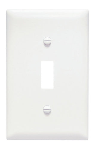 Pass & Seymour Toggle Switch Openings, One Gang, White (One Gang, White)
