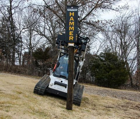 Post Driver Danuser HAMMER Attachment