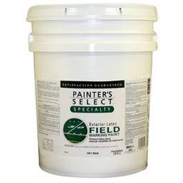 Speciality Flat White Latex Field Marking Paint, 5-Gallons