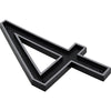 Hillman Black & Silver Reflective Plastic House Number 4