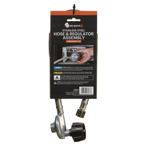 Mr. Bar-B-Q Stainless Steel Universal Hose & Regulator