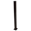 Aluminum Post, Black, 37-In.