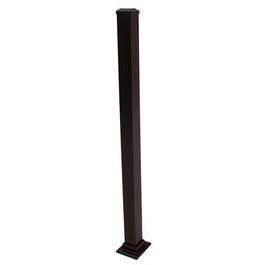 Aluminum Post, Black, 37-In.