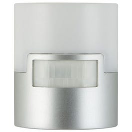 LED Coverlite Night Light, Motion Activated, Silver/Chrome
