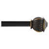 Beckett Cafe Curtain Rod, Bronze, 28 to 48-In.