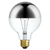 Chromeo Designer Globe Bulb, Silver, Incandescent, 220 Lumens, 40-Watts