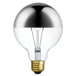 Chromeo Designer Globe Bulb, Silver, Incandescent, 220 Lumens, 40-Watts
