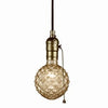 1-Light Plug-In Pendant, Matte Bronze