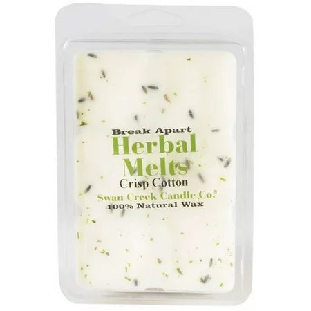 Swan Creek Candle Break-Apart Drizzle Melt Crisp Cotton (5.25 oz)