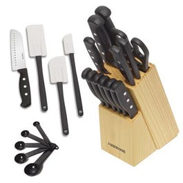 Cutlery Set, Stainless Steel, 22-Pc.