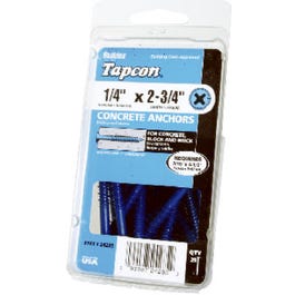 Phillips Flat-Head Concrete Anchors, 3/16 x 2.75-In., 25-Ct.
