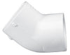Lasco Fittings 4 Slip x Slip Sch40 45 degree Elbow