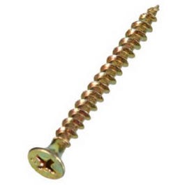 Multi-Use Screws, Flat Phillips, Gold, 2-1/2-In. x #8, 50-Pk.