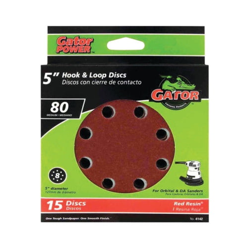 Gator 5 random orbit sanding discs 80 Grit