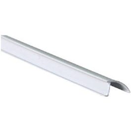 Channel Gray Snap In Rigid Vinyl Glass Retainer, 9/32 x 72-In.