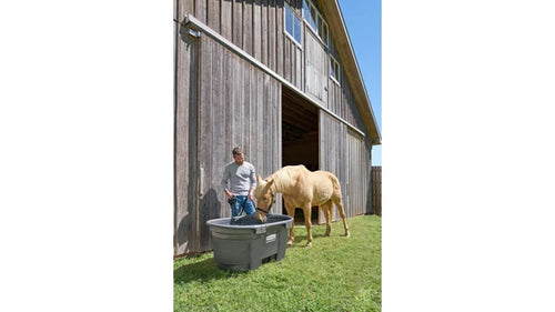 Rubbermaid Commercial Products 100 Gallon Stock Tank (100 GALLON, Black)