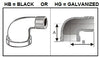 Pannext Fittings 90-Degree Street Elbow (300lbs) (3/8 inch, Black)